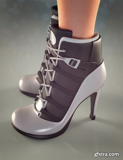 Daz3D - Beautiful Shoes Collection for Genesis 8 Female(s) » GFxtra