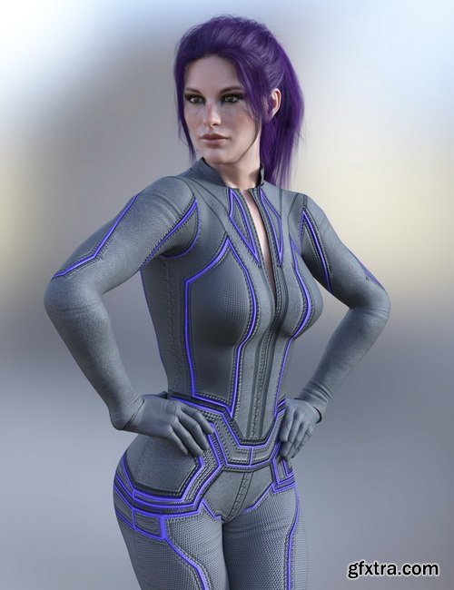 Daz3D - X-Fashion Falcon Outfit for Genesis 8 Female(s)