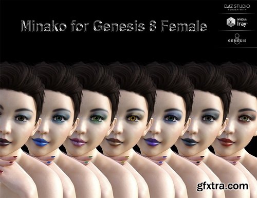 Daz3D - Minako for Genesis 8 Female