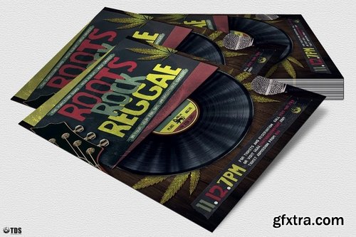 GraphicRiver - Roots Rock Reggae Flyer Template 19340964