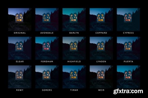 14 Midnight Lightroom Presets, Profiles and LUTs