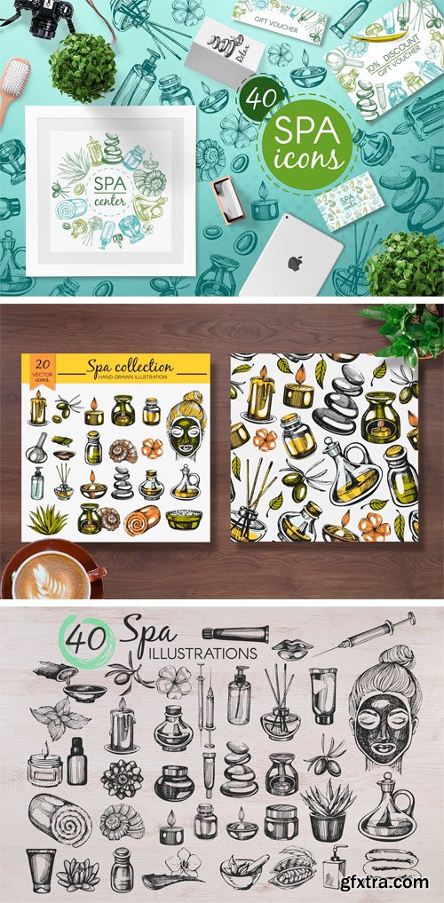 CM - Spa & Cosmetology - Hand Drawn Icons 2422466