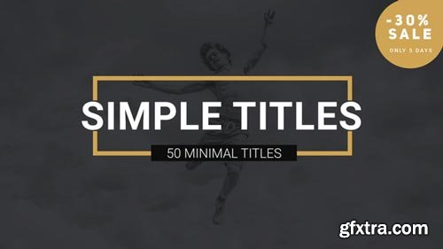 Videohive - Simple Titles l Lower Thirds - 21818185