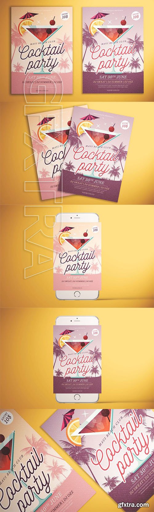 CreativeMarket - Cocktail Party Flyer 2480904