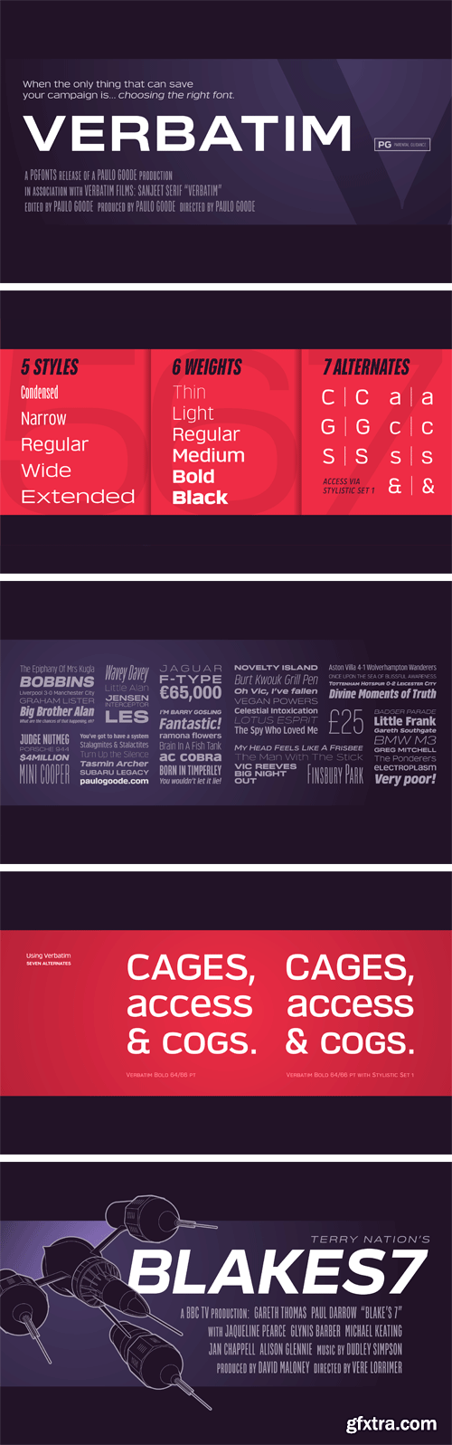 Verbatim Font Family