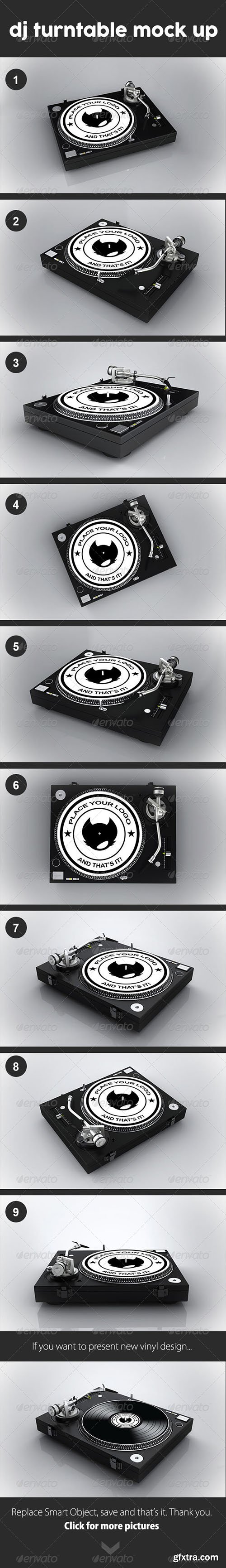 Dj Turntable Mock Up 8492445