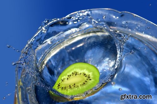 Kiwi berry plant macro pulp seed 25 HQ Jpeg