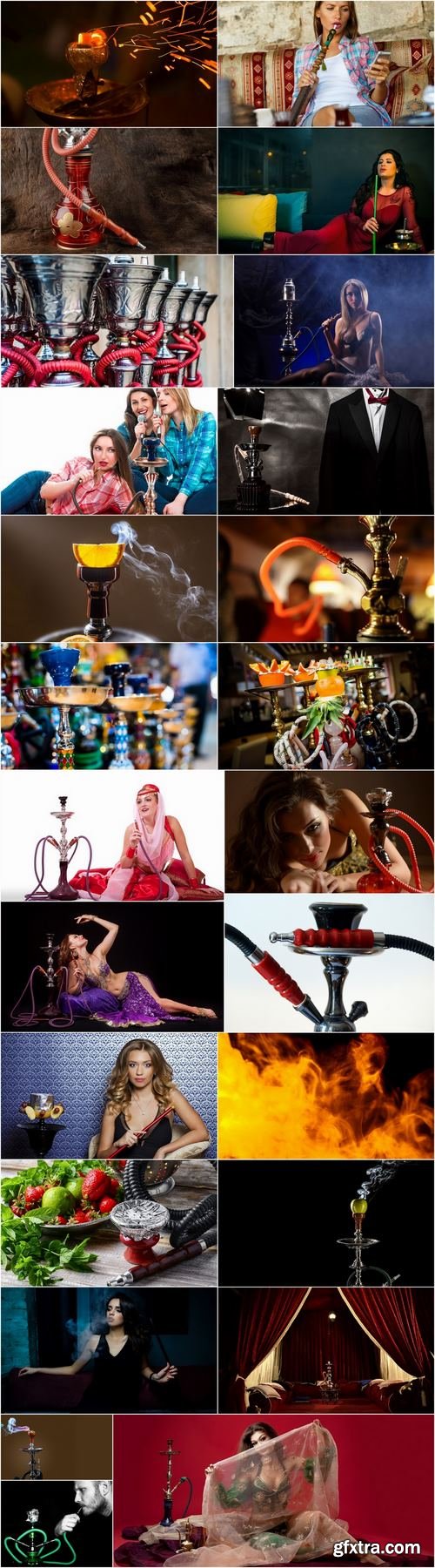 Hookah girl woman smokes a pipe fruity smoke 25 HQ Jpeg