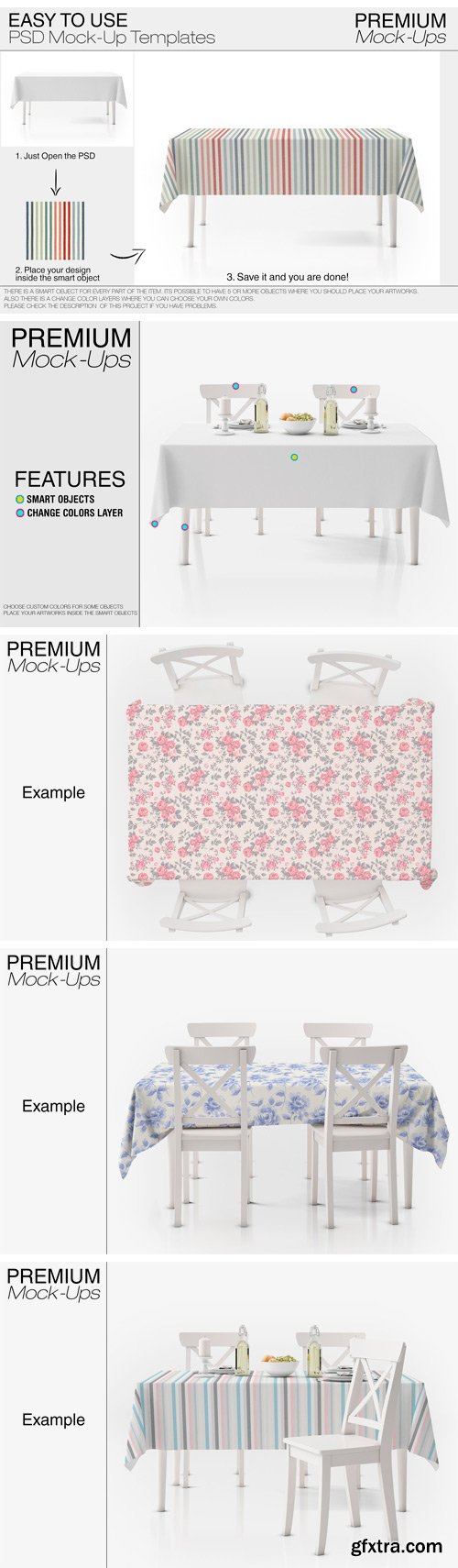 CM - Tablecloth Mockup Set 2438430