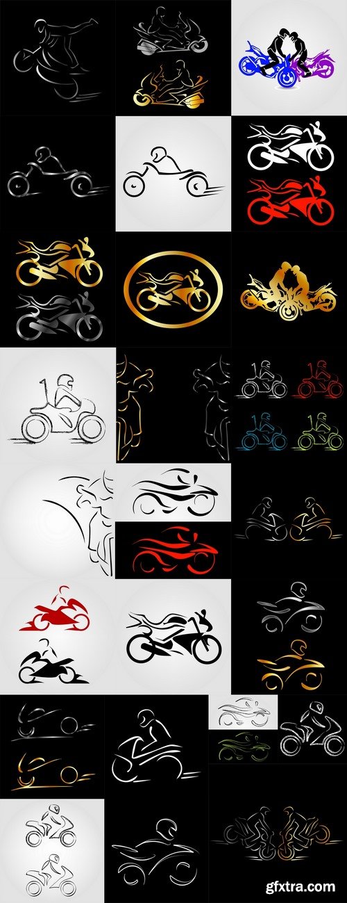 Motorcycle vector a background picture flyer poster banner emblem logo EPS 25