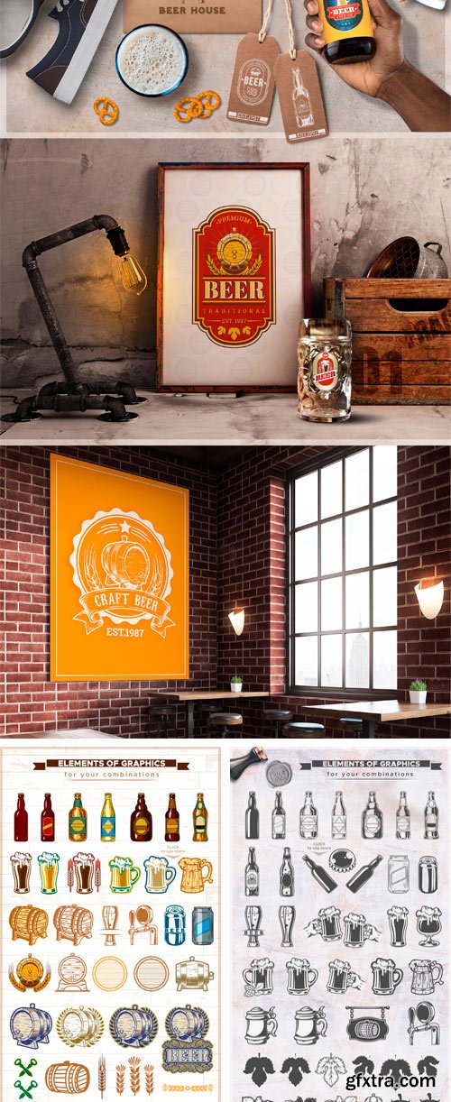 CM - Craft Beer Design Kit Logo Creator 2445893