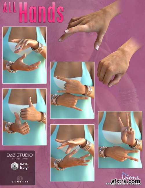 Daz3D - All Hands and Real Hands HD Bundle