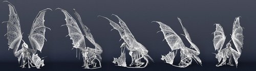 Daz3D - dForce Dragon Wraith Skeleton and Accessories