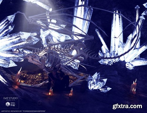 Daz3D - dForce Dragon Wraith Skeleton and Accessories