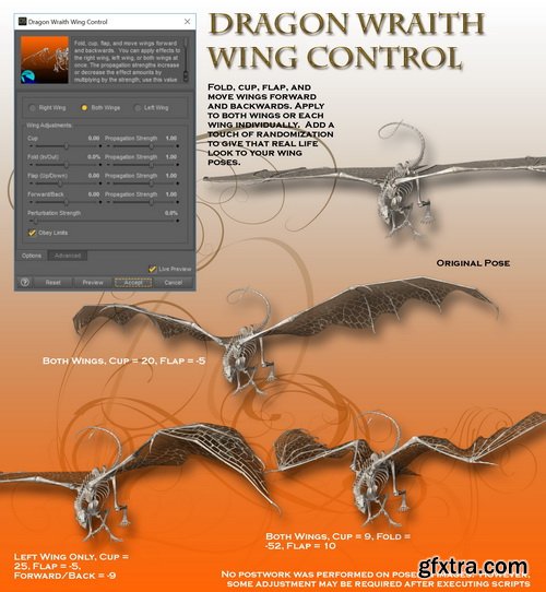 Daz3D - Dragon Wraith Master Pose Control