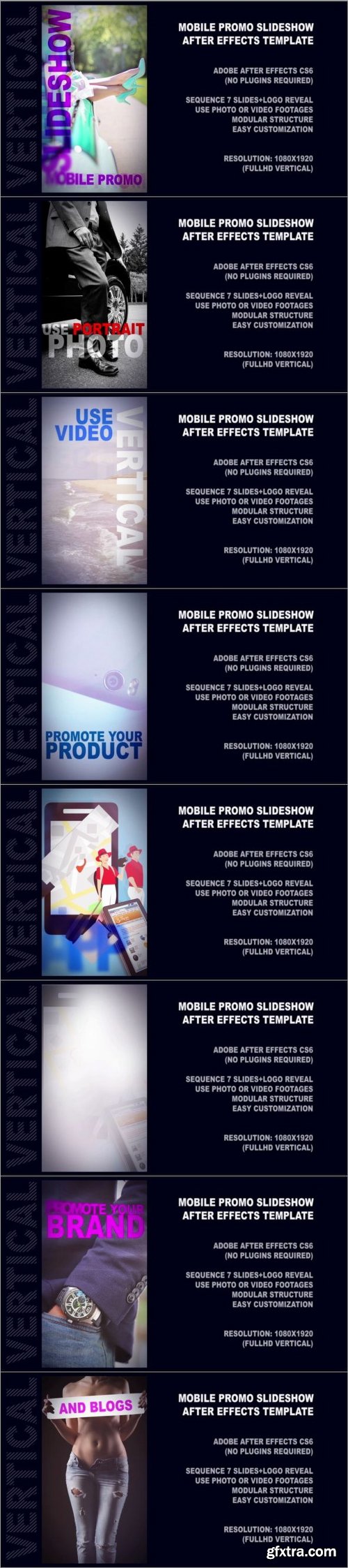 Mobile Promo Presentation Slideshow Vertical