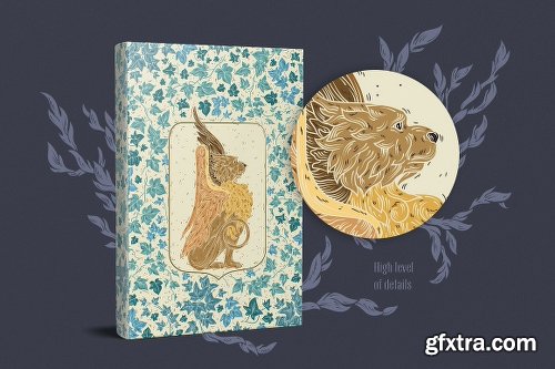 CreativeMarket Mythical Animals patterns 2380531