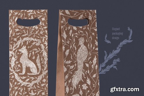 CreativeMarket Mythical Animals patterns 2380531