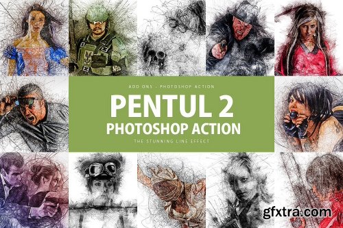 CreativeMarket Pentul 2 Photoshop Action 2374167