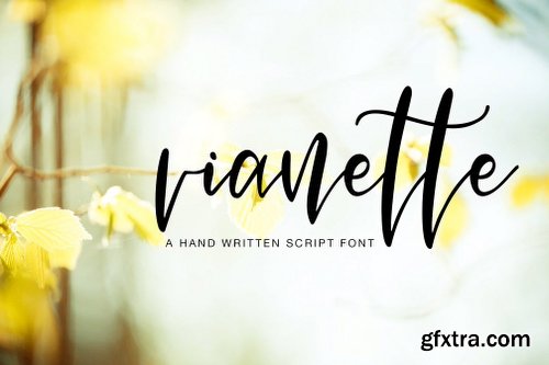 CreativeMarket Vianette Hand Made Script Font 2361511