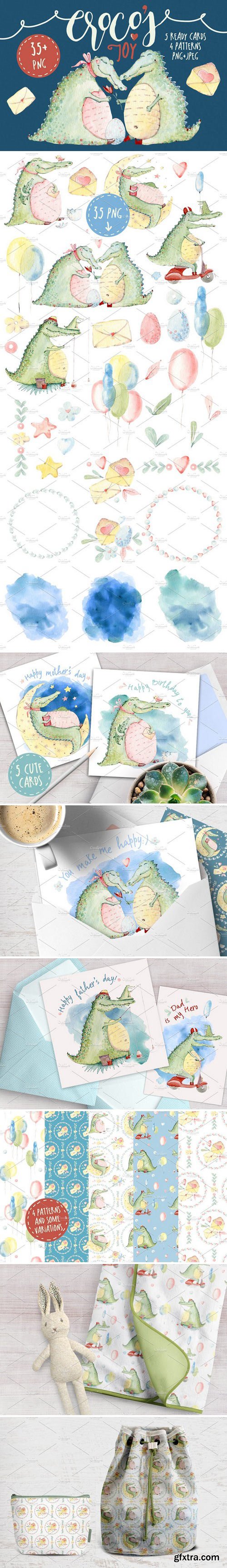 CM - CROCO'S JOY watercolor set 1531713