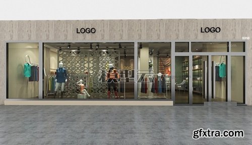 Fashion Shop 3d Model