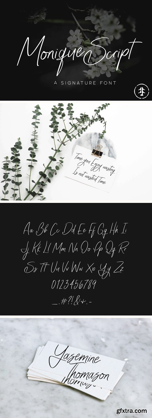 Monique Script Font