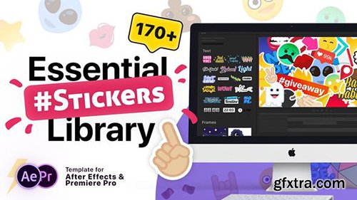 Videohive Essential Stickers Library 21180366