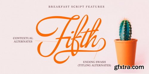 Breakfast Script Font Family