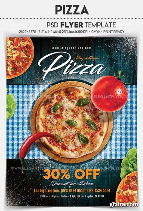 Pizza V7 2018 Flyer PSD Template