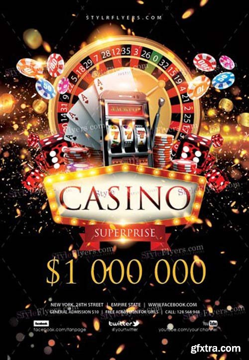 Casino V11 2018 Flyer Template