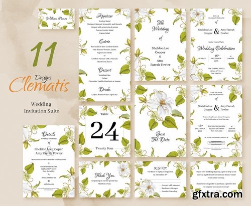 CM - 15 Wedding invitations Bundle 2357711