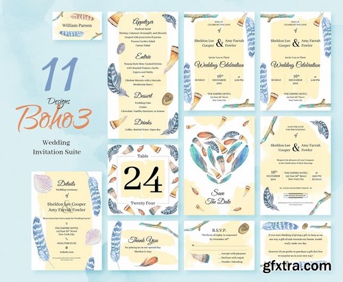 CM - 15 Wedding invitations Bundle 2357711