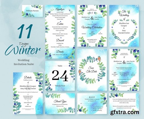 CM - 15 Wedding invitations Bundle 2357711