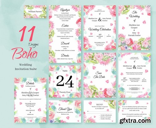 CM - 15 Wedding invitations Bundle 2357711