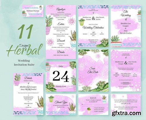 CM - 15 Wedding invitations Bundle 2357711