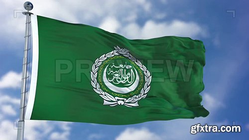 Arab League Waving Flag 79793