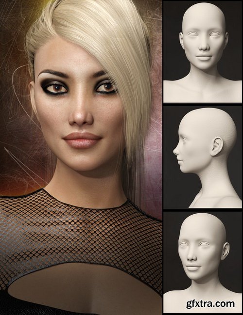 Daz3D - Distinctive HD Faces and Bodies for Genesis 3 Female