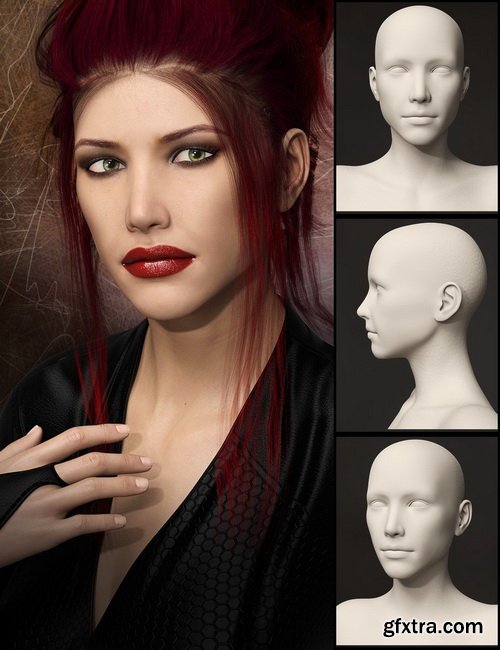 Daz3D - Distinctive HD Faces and Bodies for Genesis 3 Female
