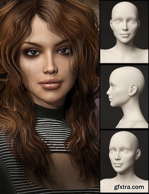 Daz3D - Distinctive HD Faces and Bodies for Genesis 3 Female