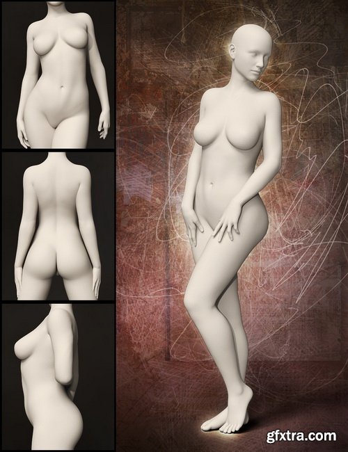 Daz3D - Distinctive HD Faces and Bodies for Genesis 3 Female