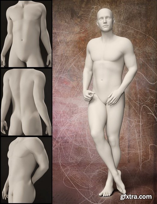 Daz3D - Distinctive HD Faces and Bodies for Genesis 3 Male