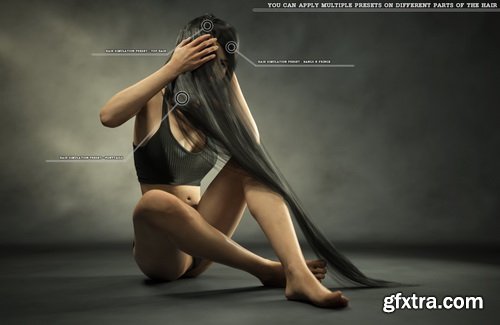 Daz3D - dForce Master - Hair Simulation Presets for dForce Cloth Engine