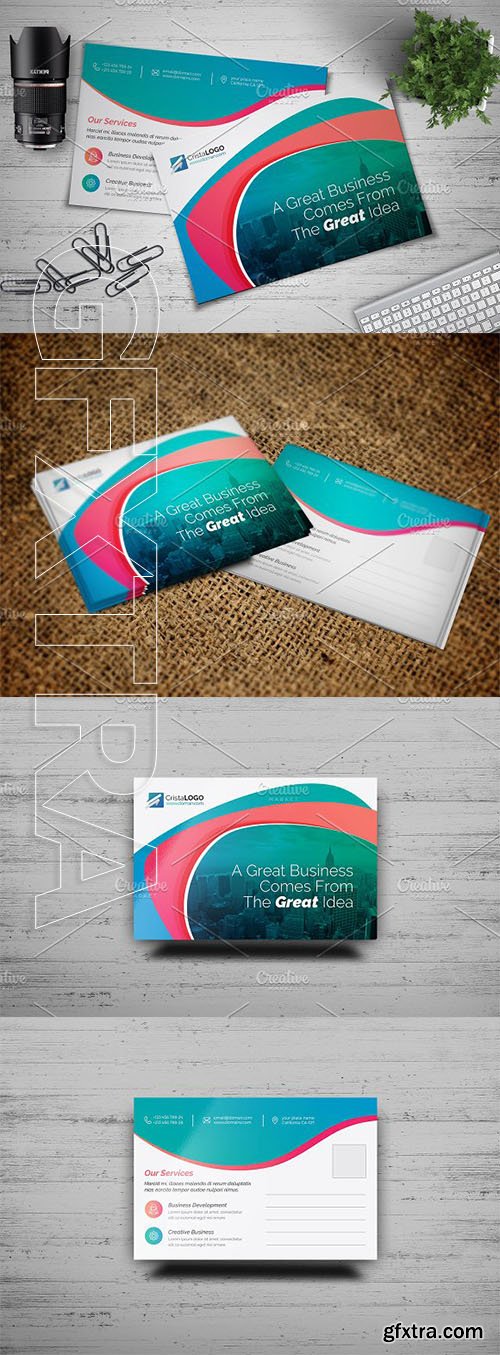 CreativeMarket - Postcard Template 2507715