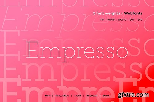 Empresso - Classic WebFont with 5 weights