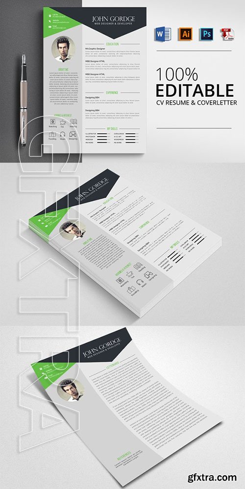 CreativeMarket - Microsoft Word CV Resume 2506549