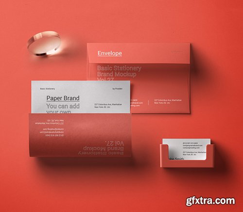 Basic Stationery Branding Mockup vol 28