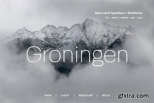 Groningen - Modern San-serif Typeface + Webfonts