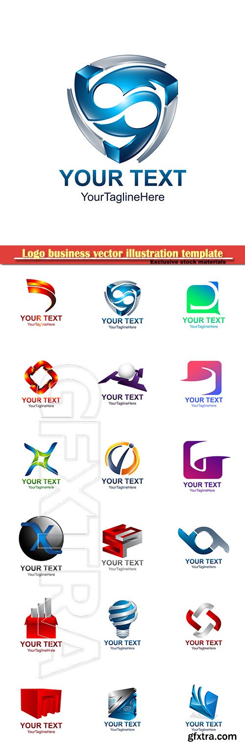 Logo business vector illustration template # 97