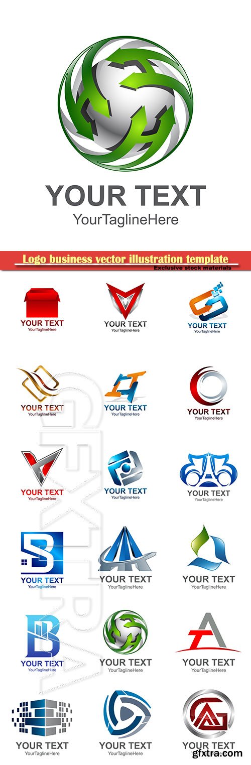 Logo business vector illustration template # 99